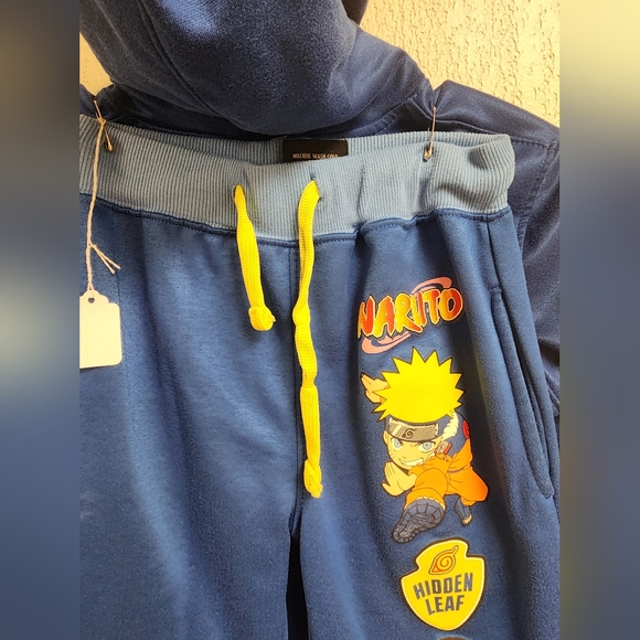 Blue Naruto Hoodie and Pants Set - Picture 3 of 7
